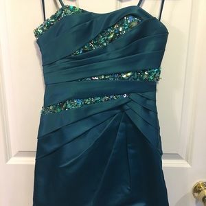Strapless Sequined Dress